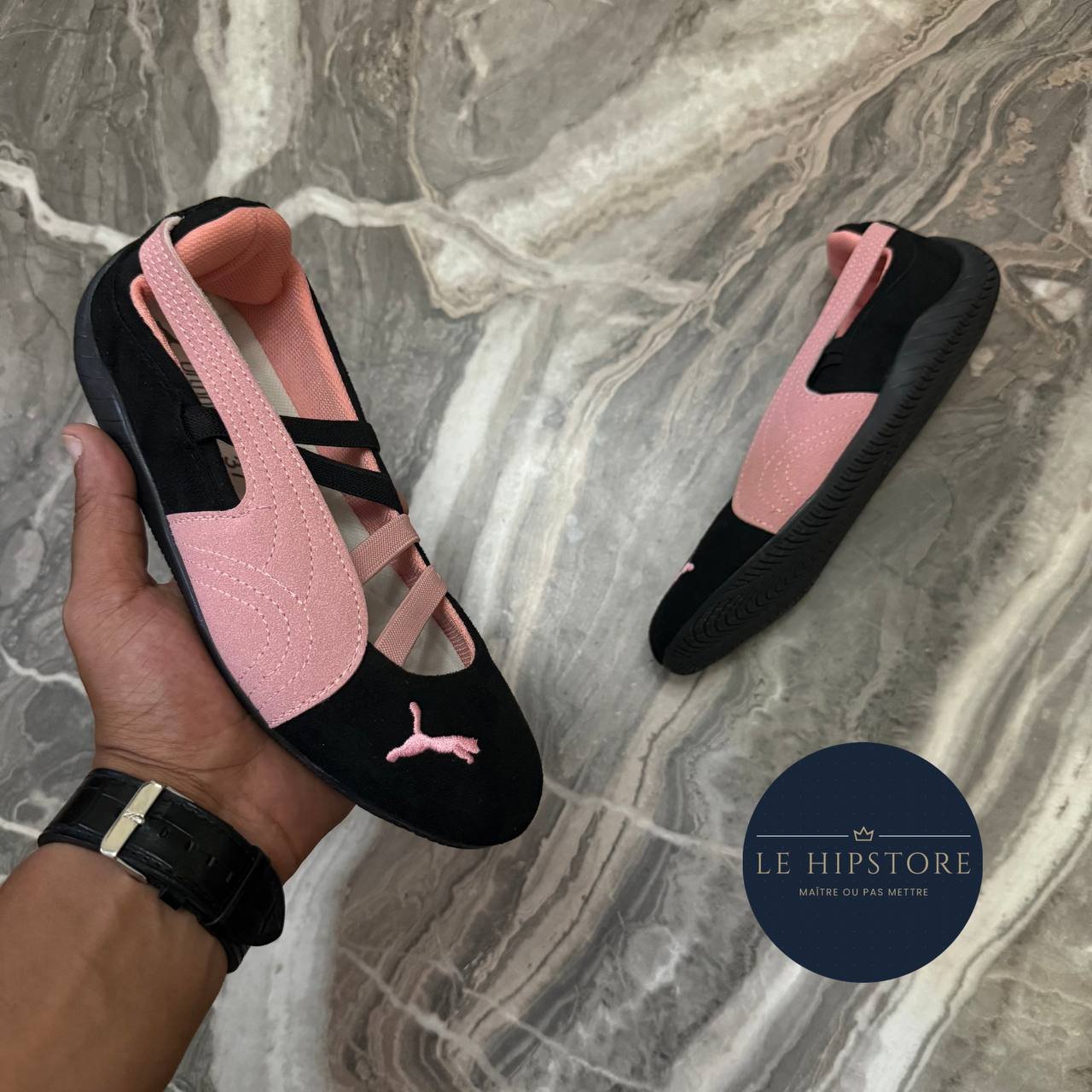 SPEEDCAT BALLERINE NOIR ROSE - الصورة 4