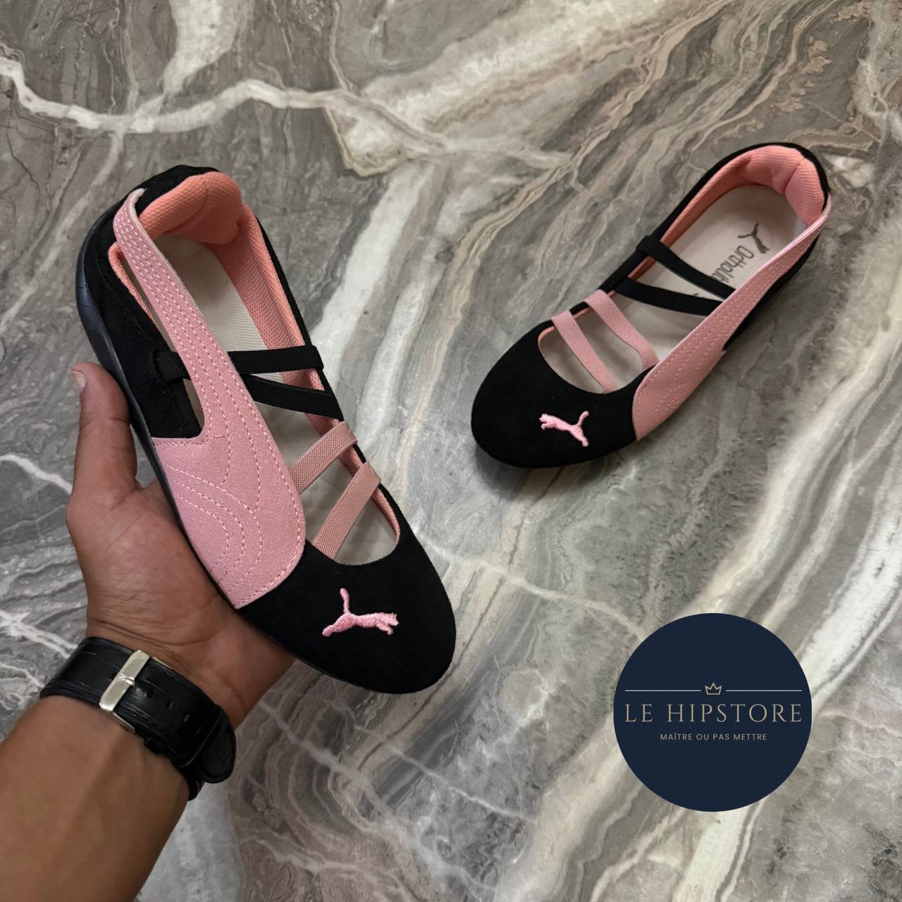 SPEEDCAT BALLERINE NOIR ROSE - الصورة 2