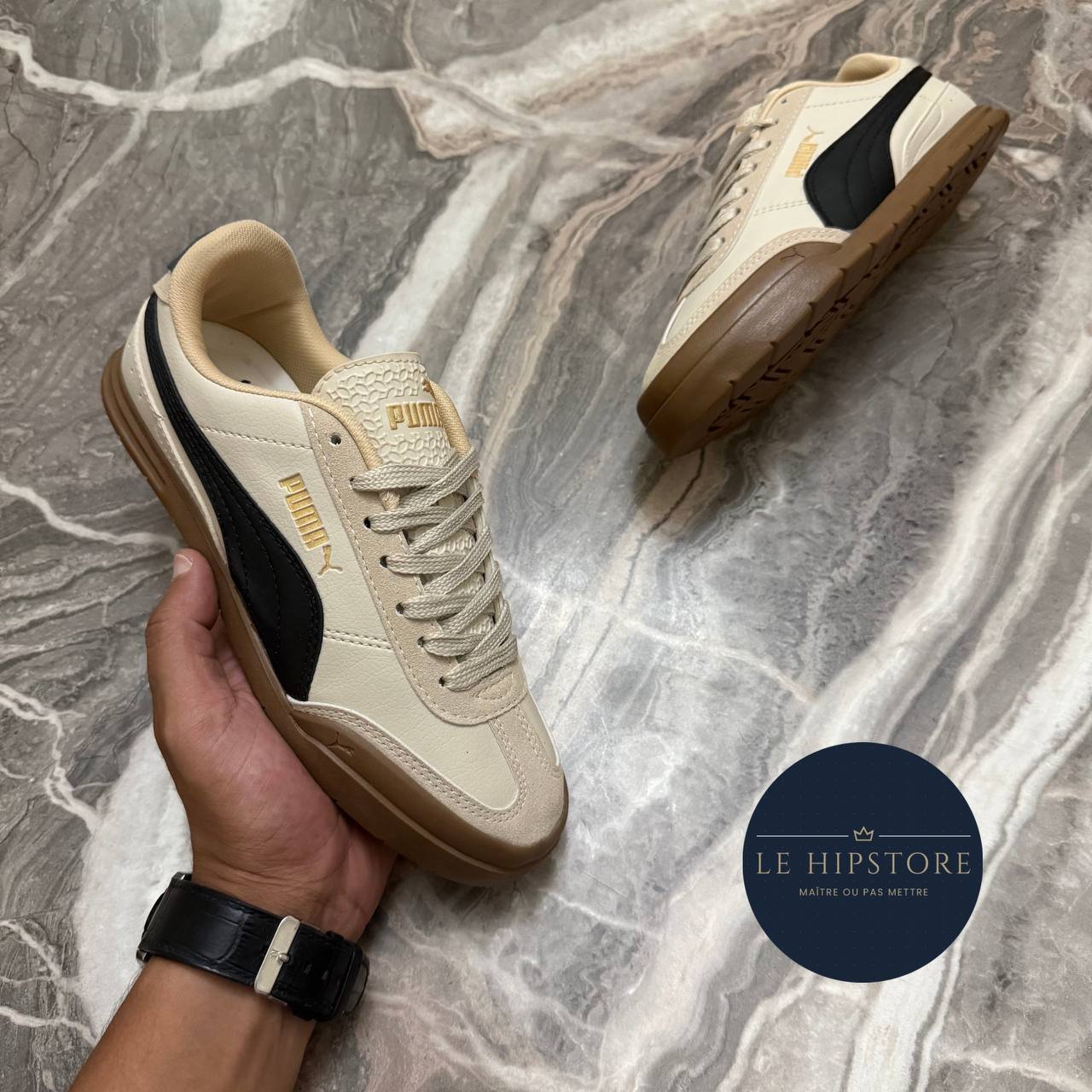 PUMA NEW BEIGE BLACK - الصورة 4