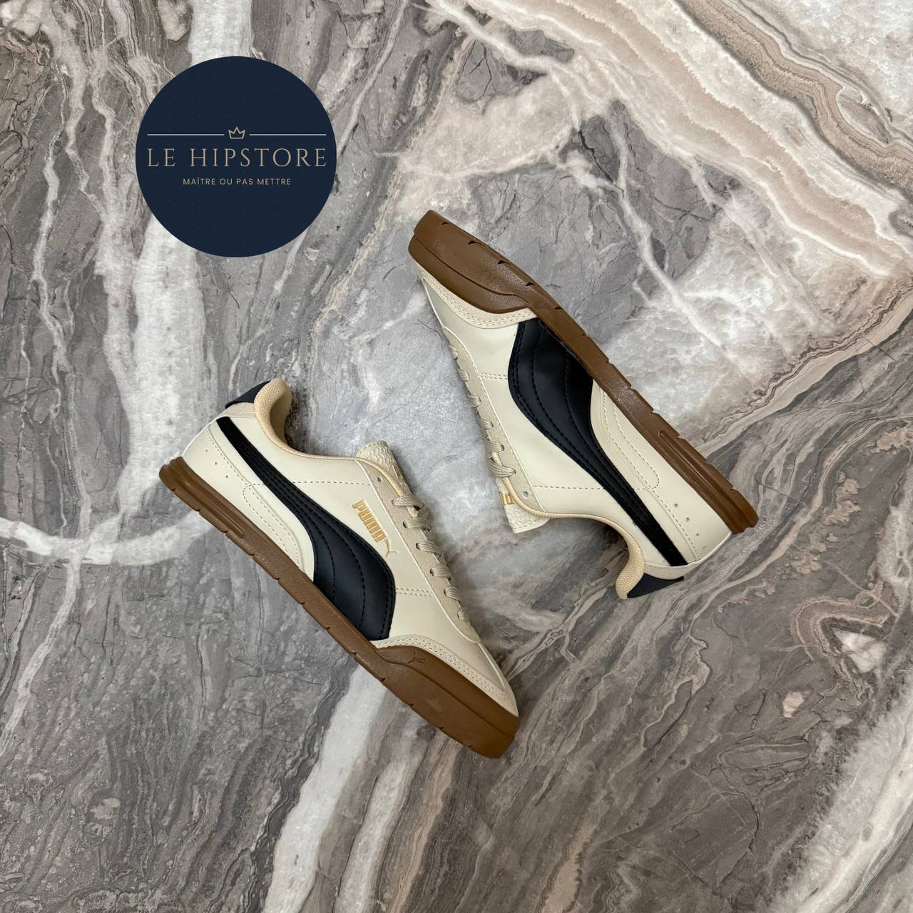 PUMA NEW BEIGE BLACK - الصورة 2