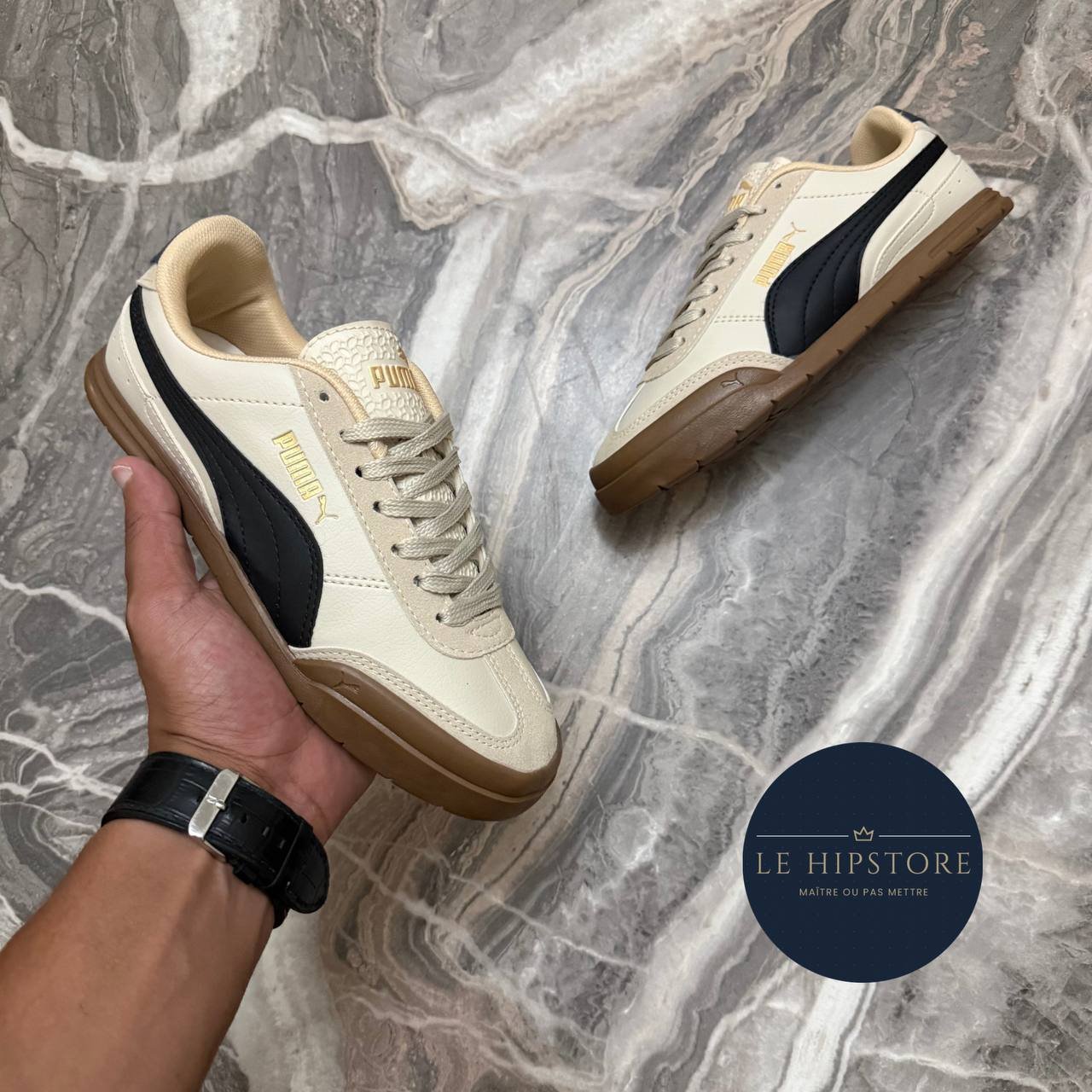 PUMA NEW BEIGE BLACK - الصورة 5