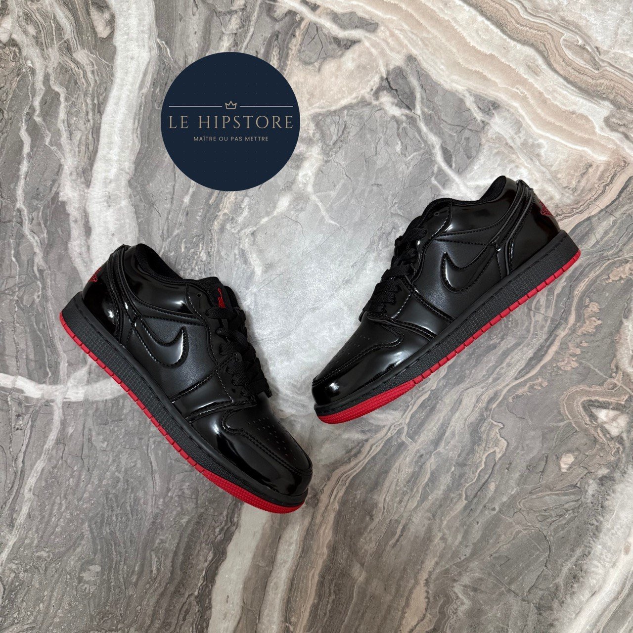 NIKE AIR JORDAN LOW BLACK & RED - الصورة 2